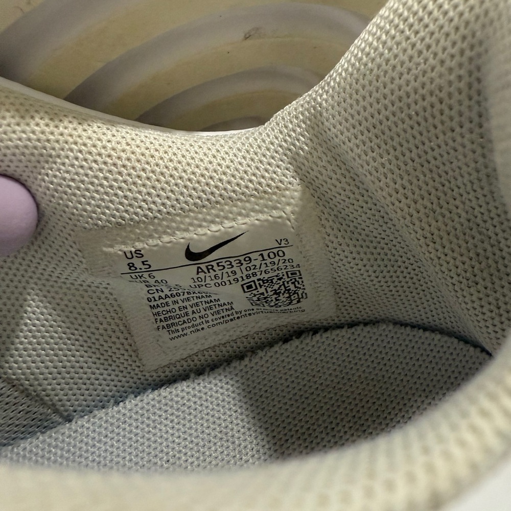 Nike Air Force 1 Low White Women’s Size 8.5 AF1 Sneakers - Picture 6 of 7